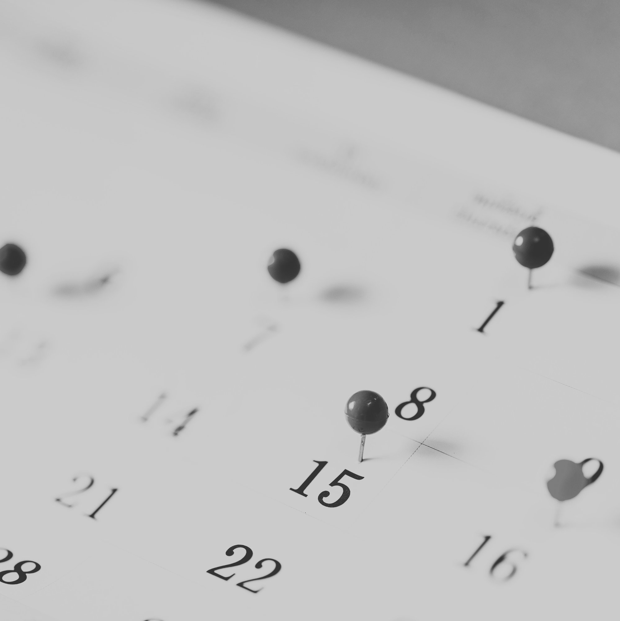 Calendar edited with newspaper